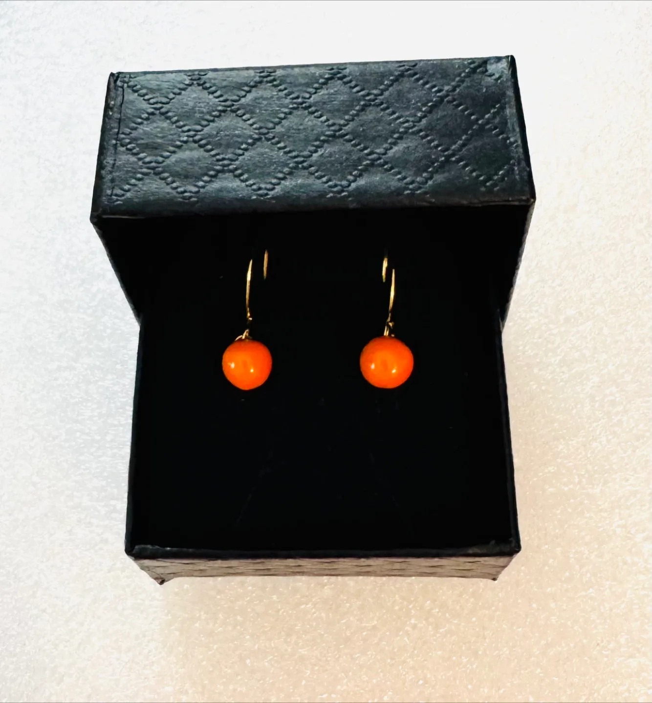 🥕Mini Pumpkin Enameled Dangle Earrings image indicator(3)