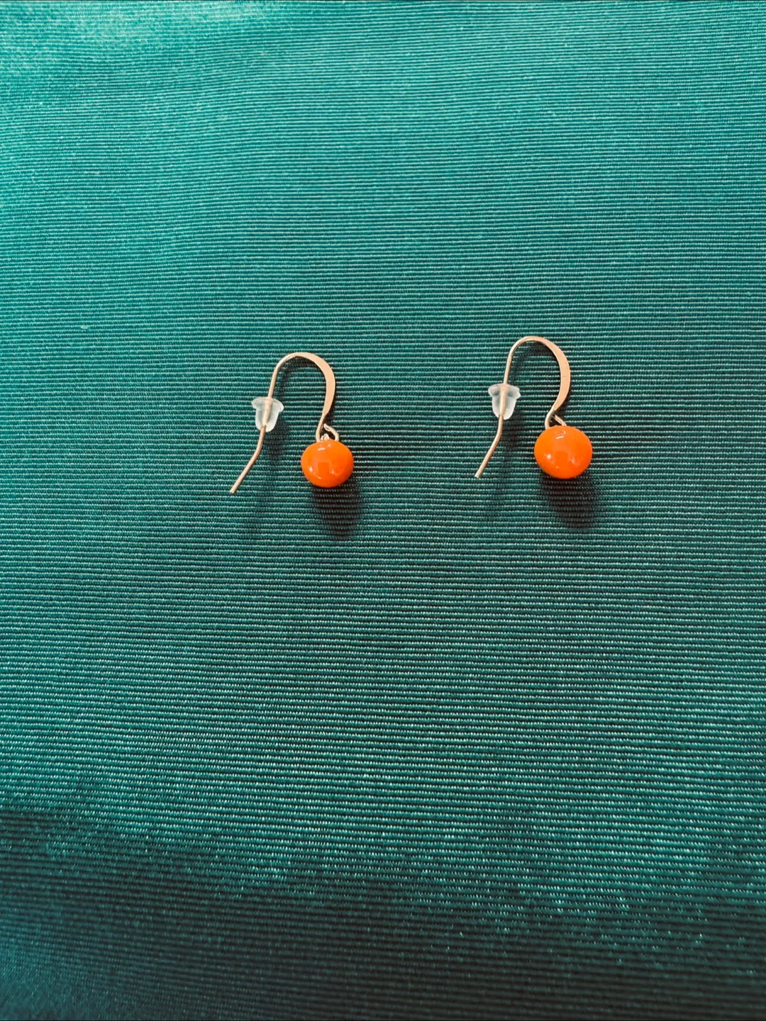 🥕Mini Pumpkin Enameled Dangle Earrings image indicator(2)
