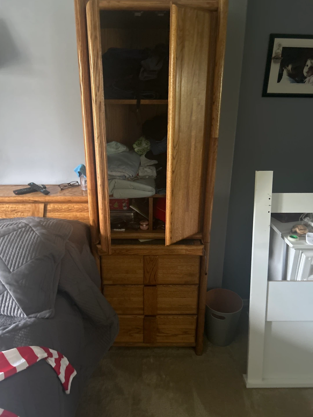 Vintage Oak Bedroom Set - Solid Wood - photo 5