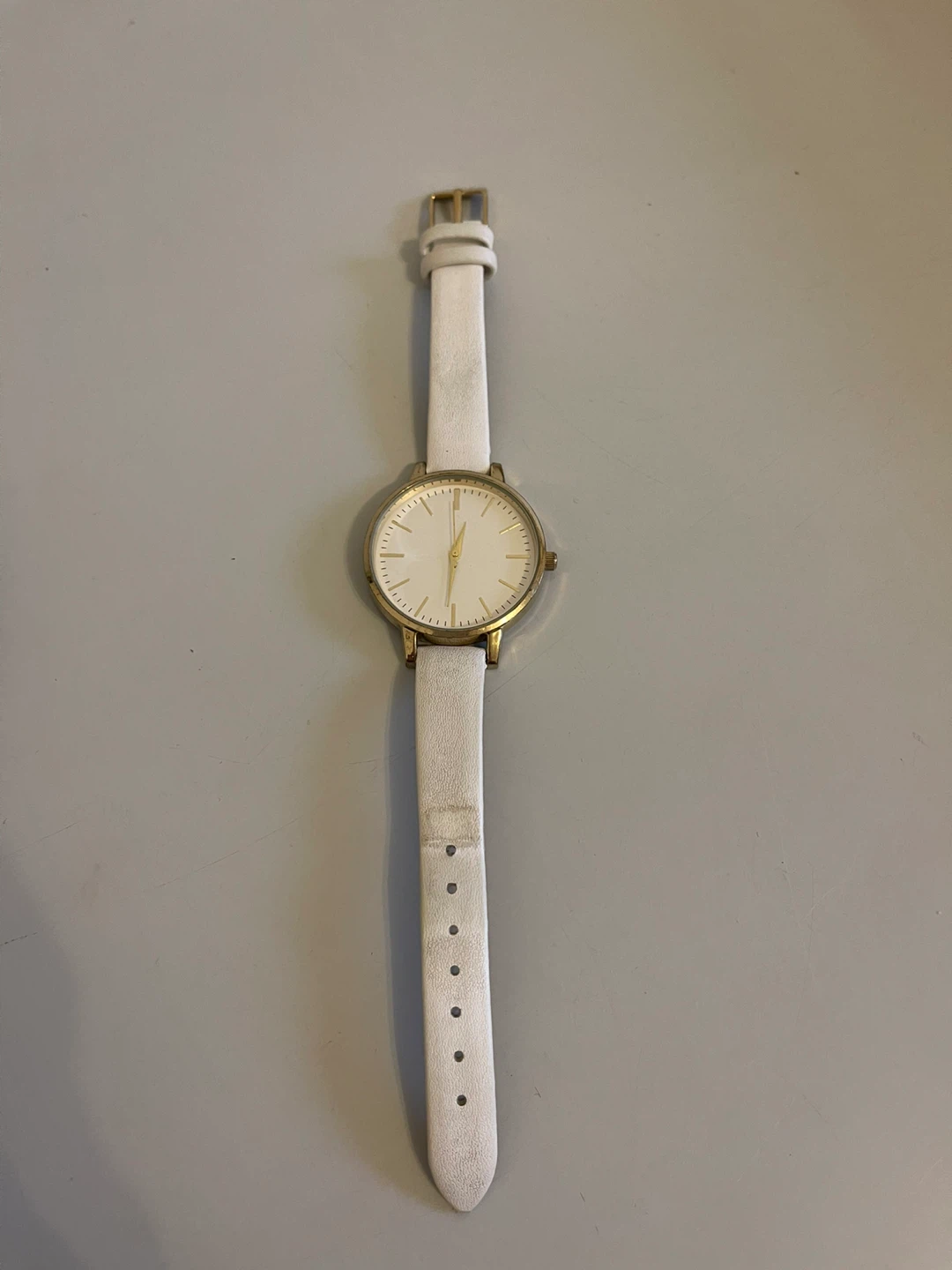 H&M Ladies White Strap Watch