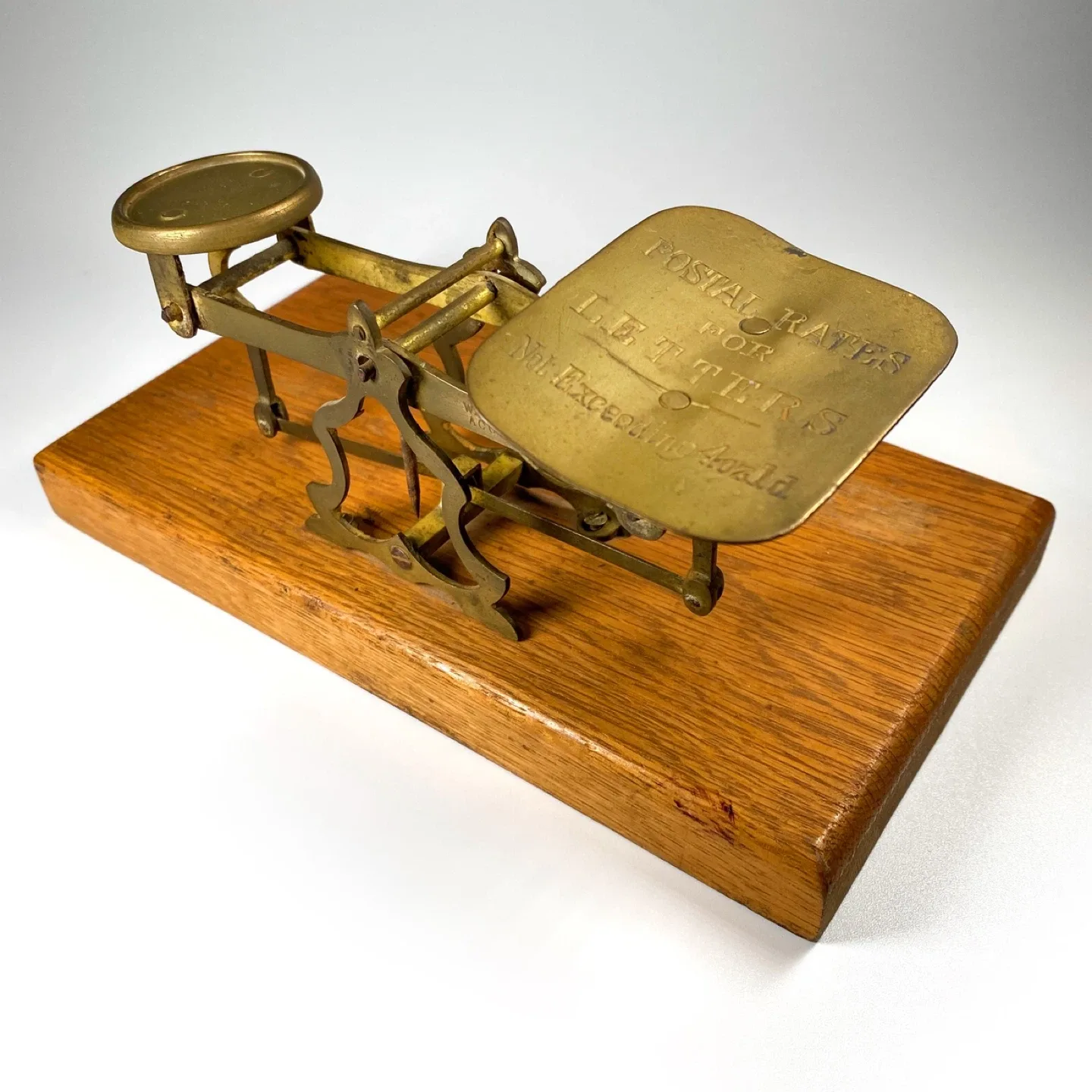 Antique Brass Postal Scale thumbnail