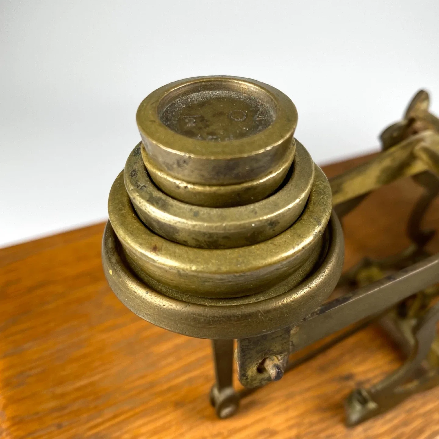Antique Brass Postal Scale image indicator(6)