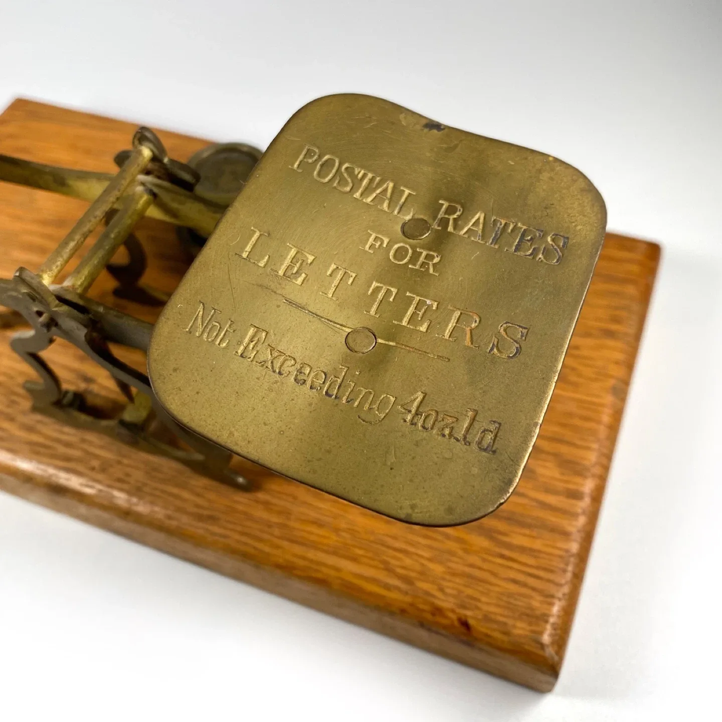 Antique Brass Postal Scale image indicator(2)