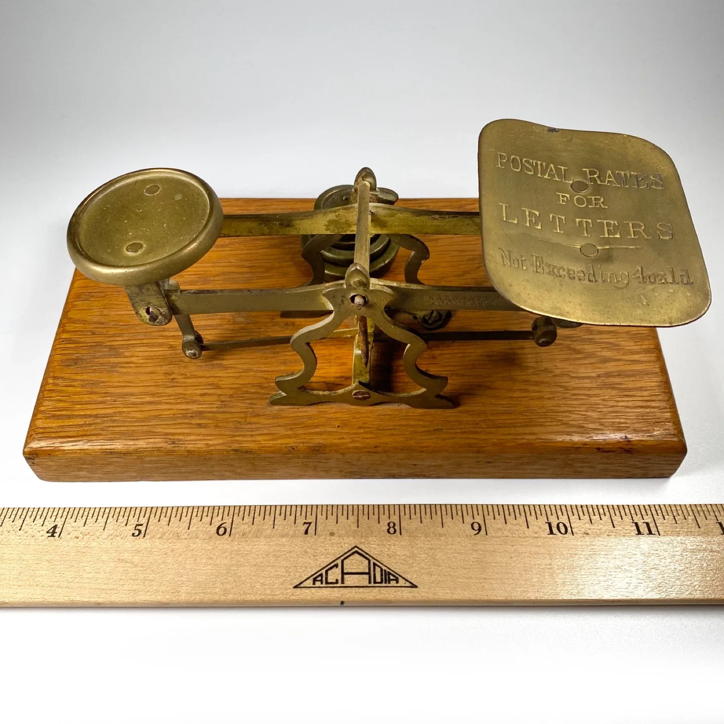 Antique Brass Postal Scale image indicator(8)