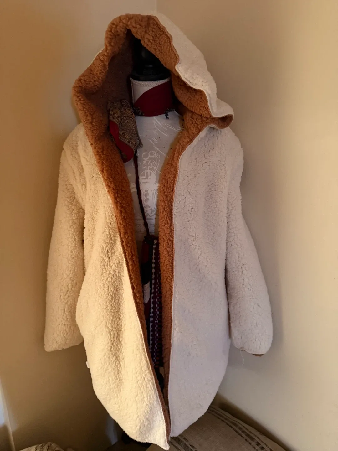 Reversible Hooded Teddy Coat image indicator(4)