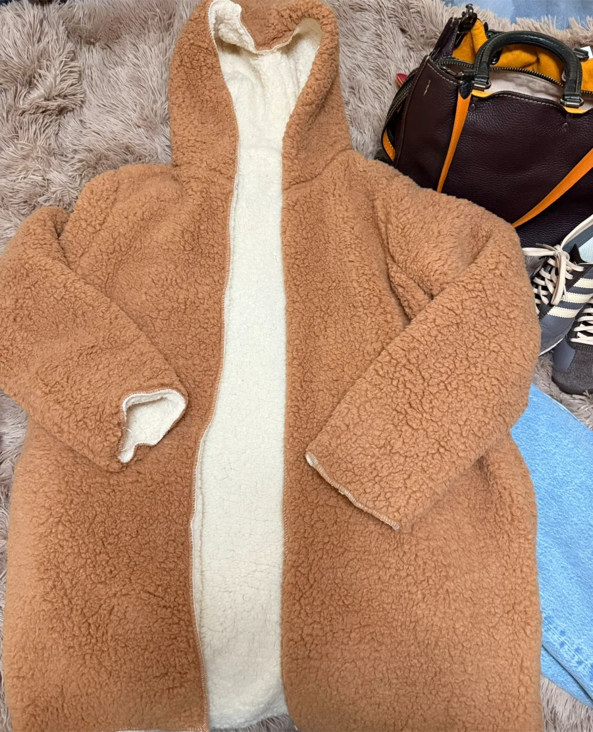 Reversible Hooded Teddy Coat thumbnail