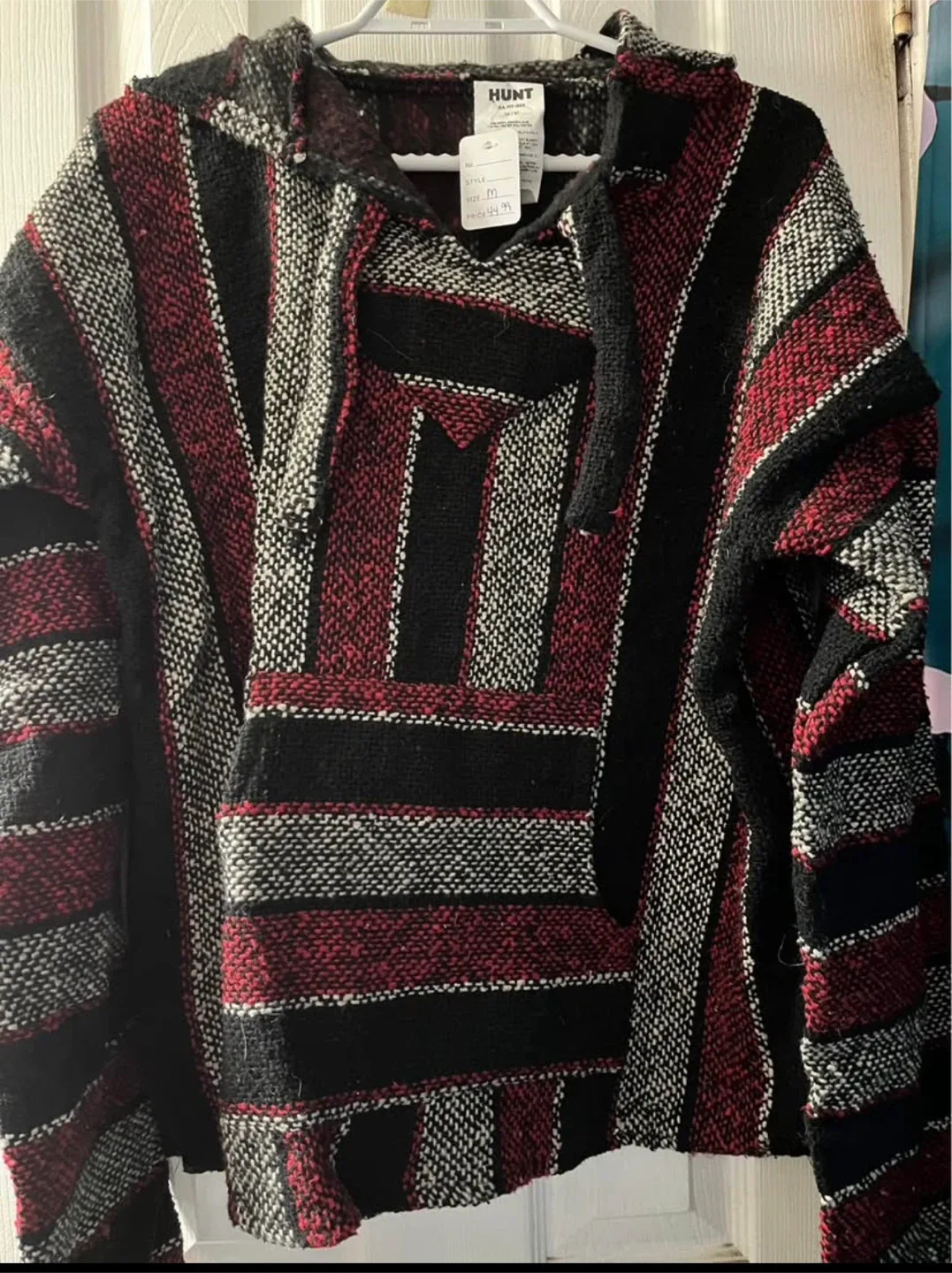 Striped Baja Hoodie - Size M