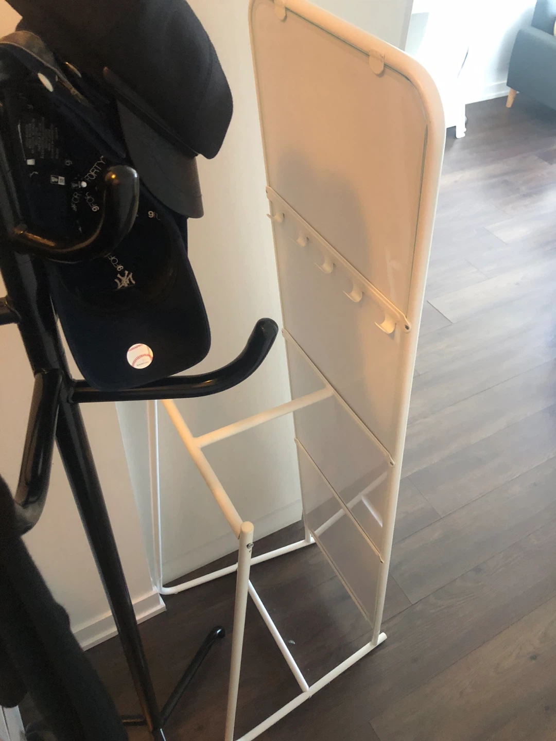 IKEA KNAPPER Standing Mirror, White - photo 2