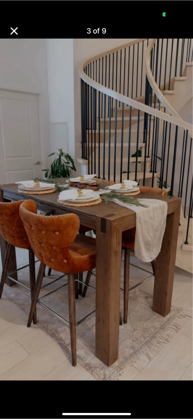 Dining Table with 4 stools - photo 4