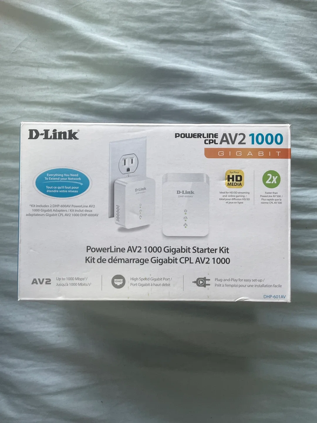 D-Link PowerLine AV2 1000 Gigabit Starter Kit thumbnail