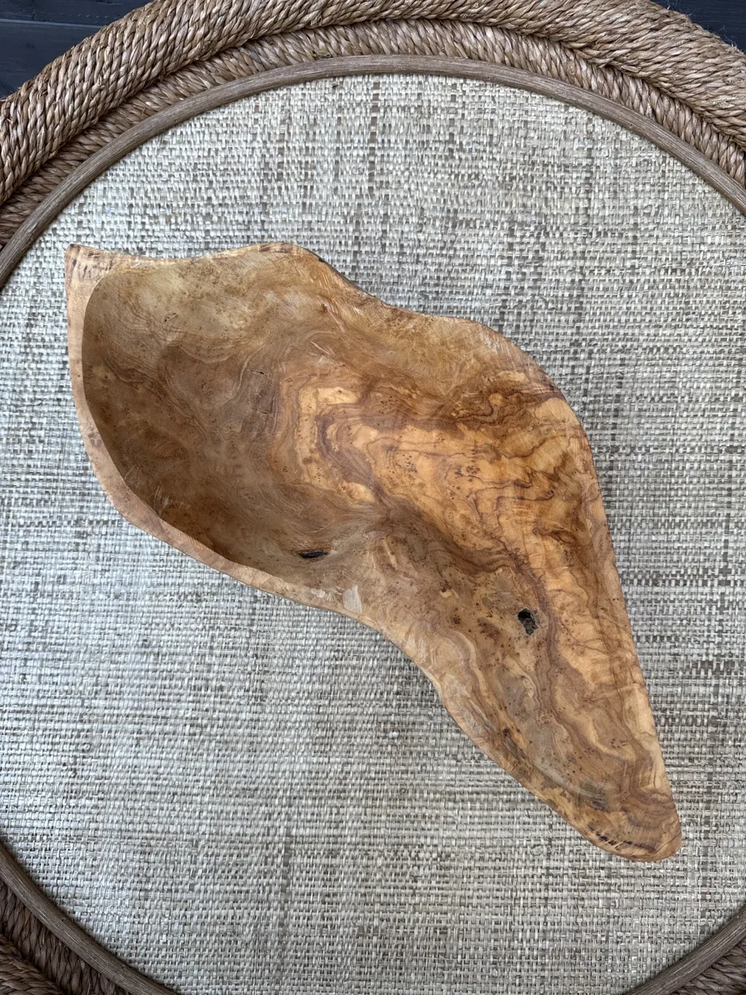 Olive Wood Serving Bowl image indicator(2)