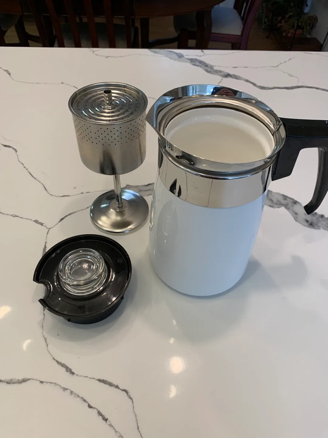 P-216-B Corning Ware French White 6 Cup Percolator image indicator(6)