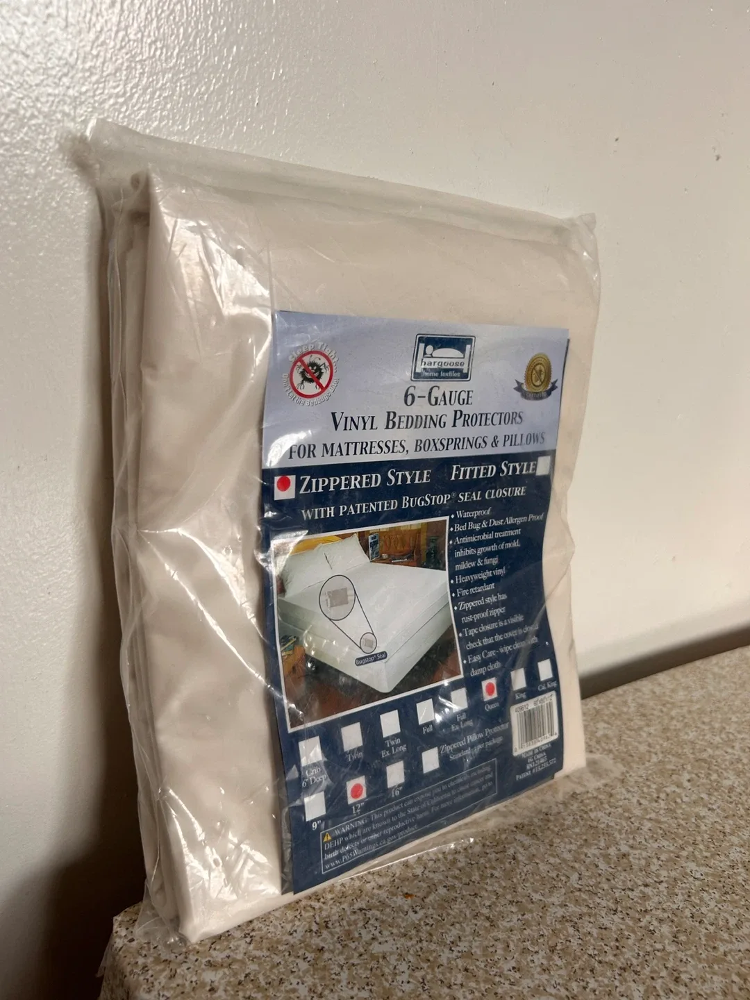 Hargrove King Vinyl Bedding Protector - New thumbnail