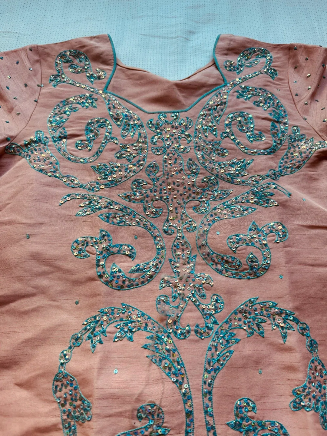 3pcs embroidery baby Pink dress image indicator(3)