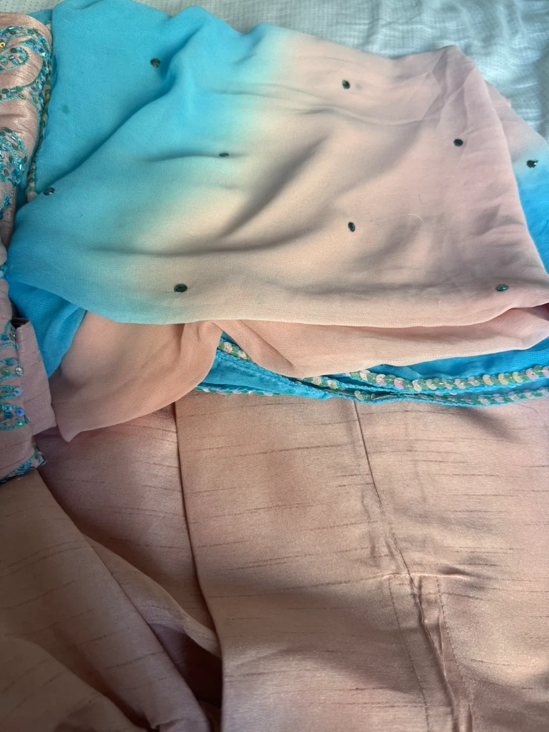 3pcs embroidery baby Pink dress image indicator(6)