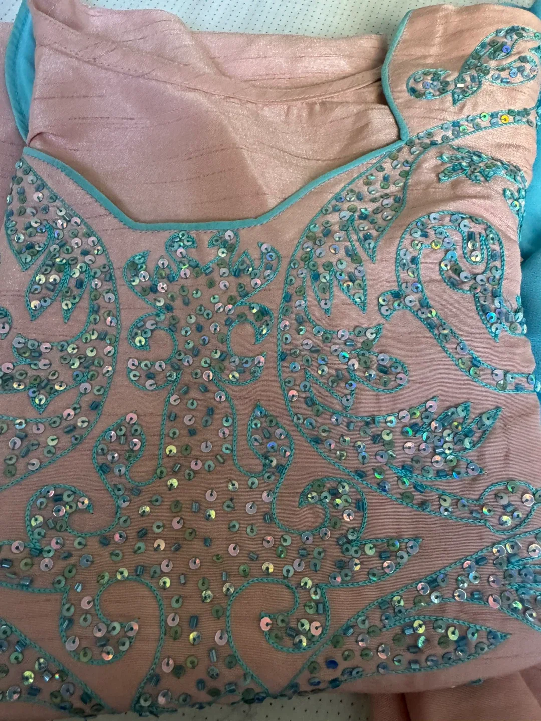 3pcs embroidery baby Pink dress image indicator(7)