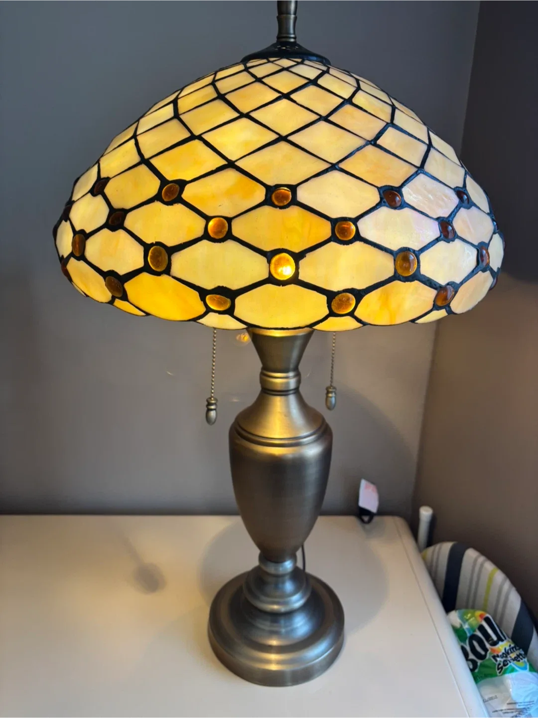 Stained Glass Table Lamp image indicator(3)