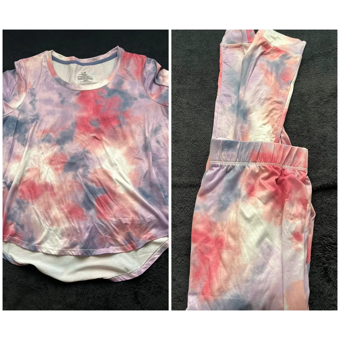 (Secret Treasures) Tie-Dye Pajama Set - Size Women Medium thumbnail