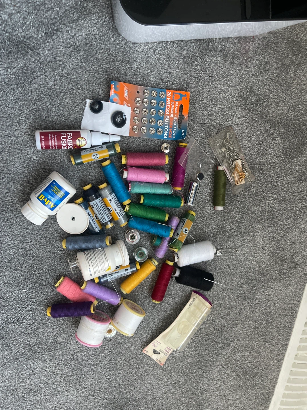 Sewing Thread, Needles, Buttons & Tools