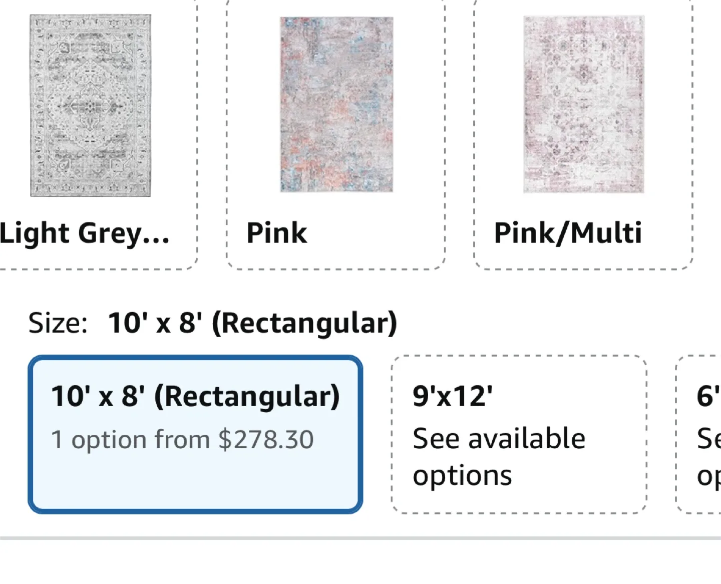 Distressed Area Rug 8x10 ft - Soft Surface, Non-Slip Backing image indicator(10)