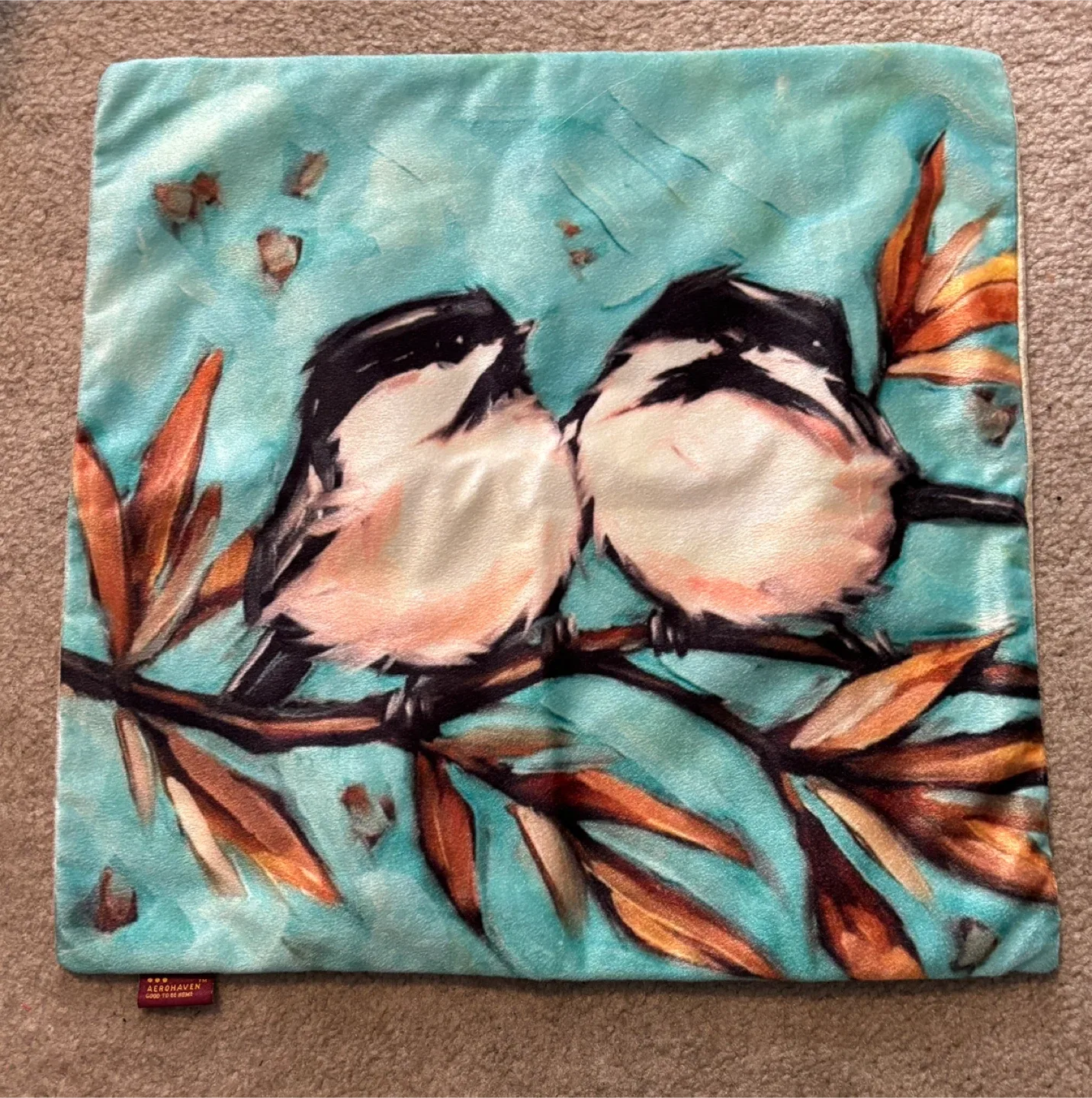 Aleonahaven Bird Print Cushion/Pillow Cover (16” x 16”) image indicator(5)