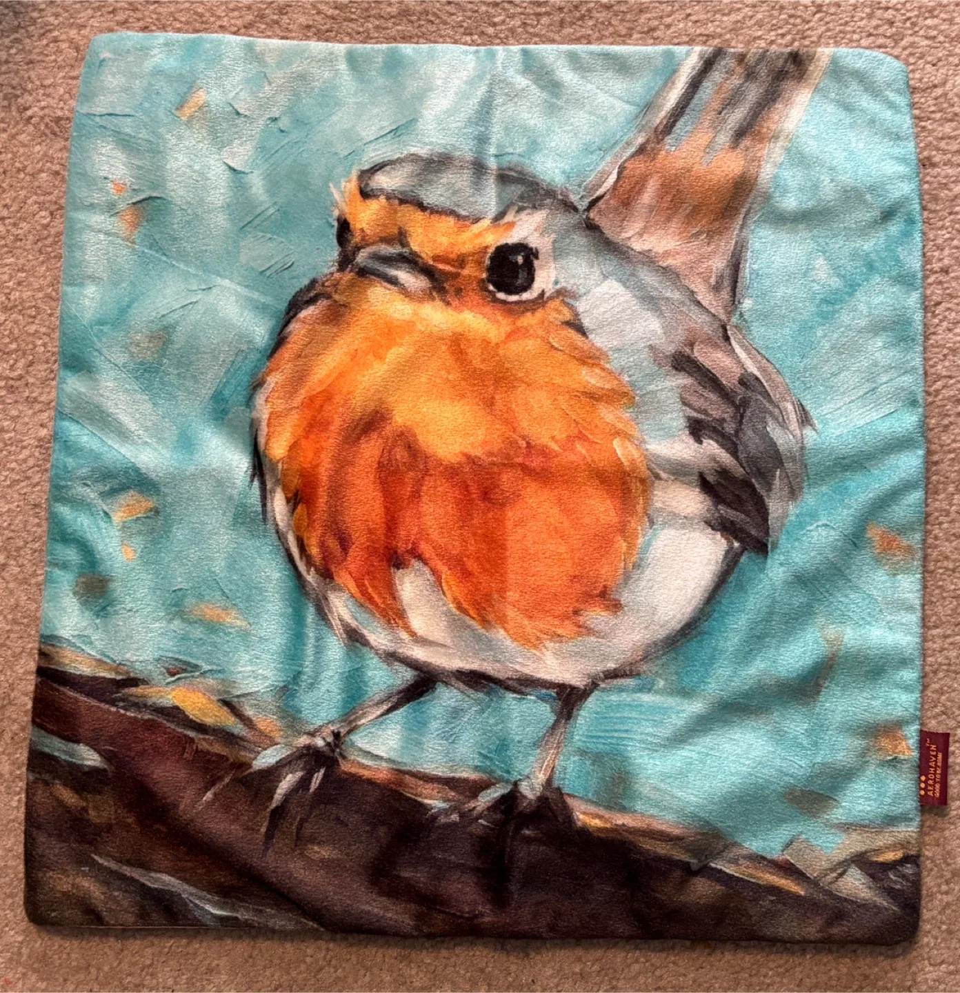 Aleonahaven Bird Print Cushion/Pillow Cover (16” x 16”) image indicator(4)