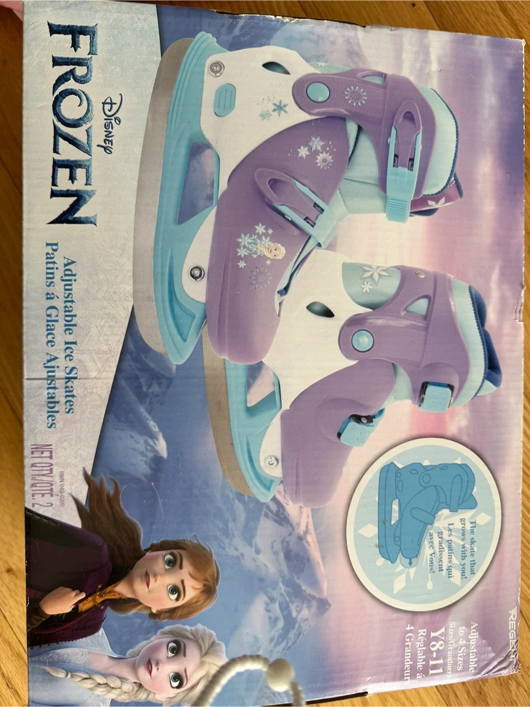New Frozen Adjustable Girl Skates / Y8-11 image indicator(2)
