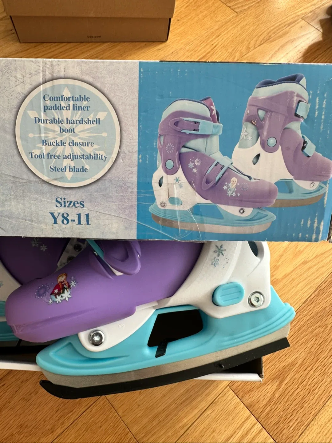 New Frozen Adjustable Girl Skates / Y8-11 image indicator(3)