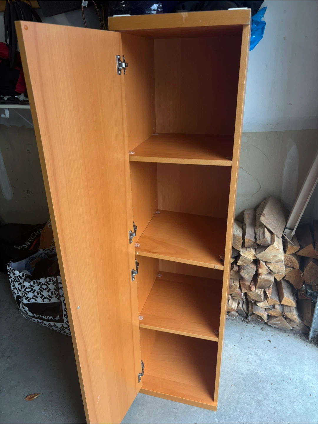 Tall Wooden Storage Cabinet - photo 2