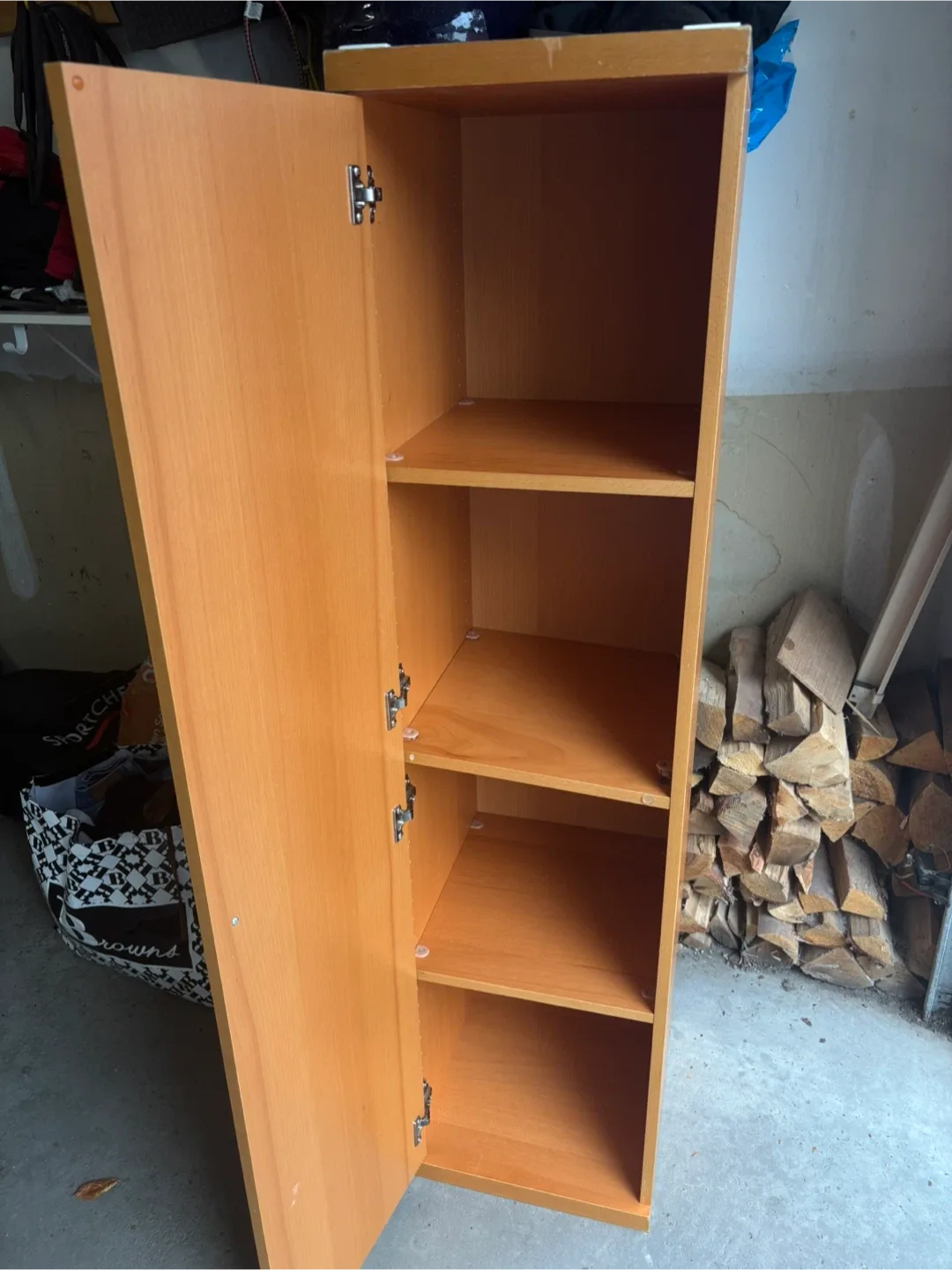 Tall Wooden Storage Cabinet image indicator(2)