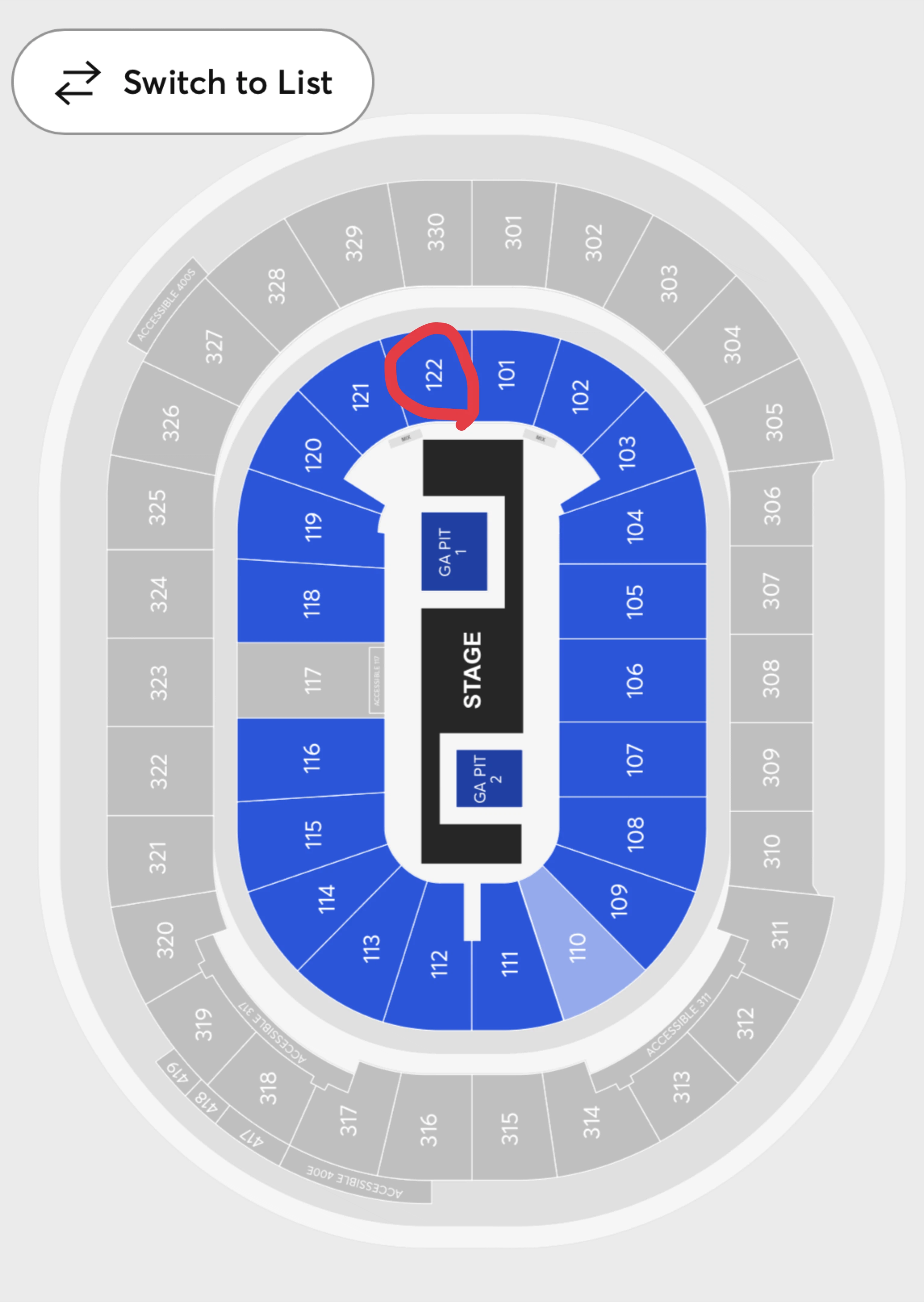 TWICE World Tour Vancouver Tickets - Section 122