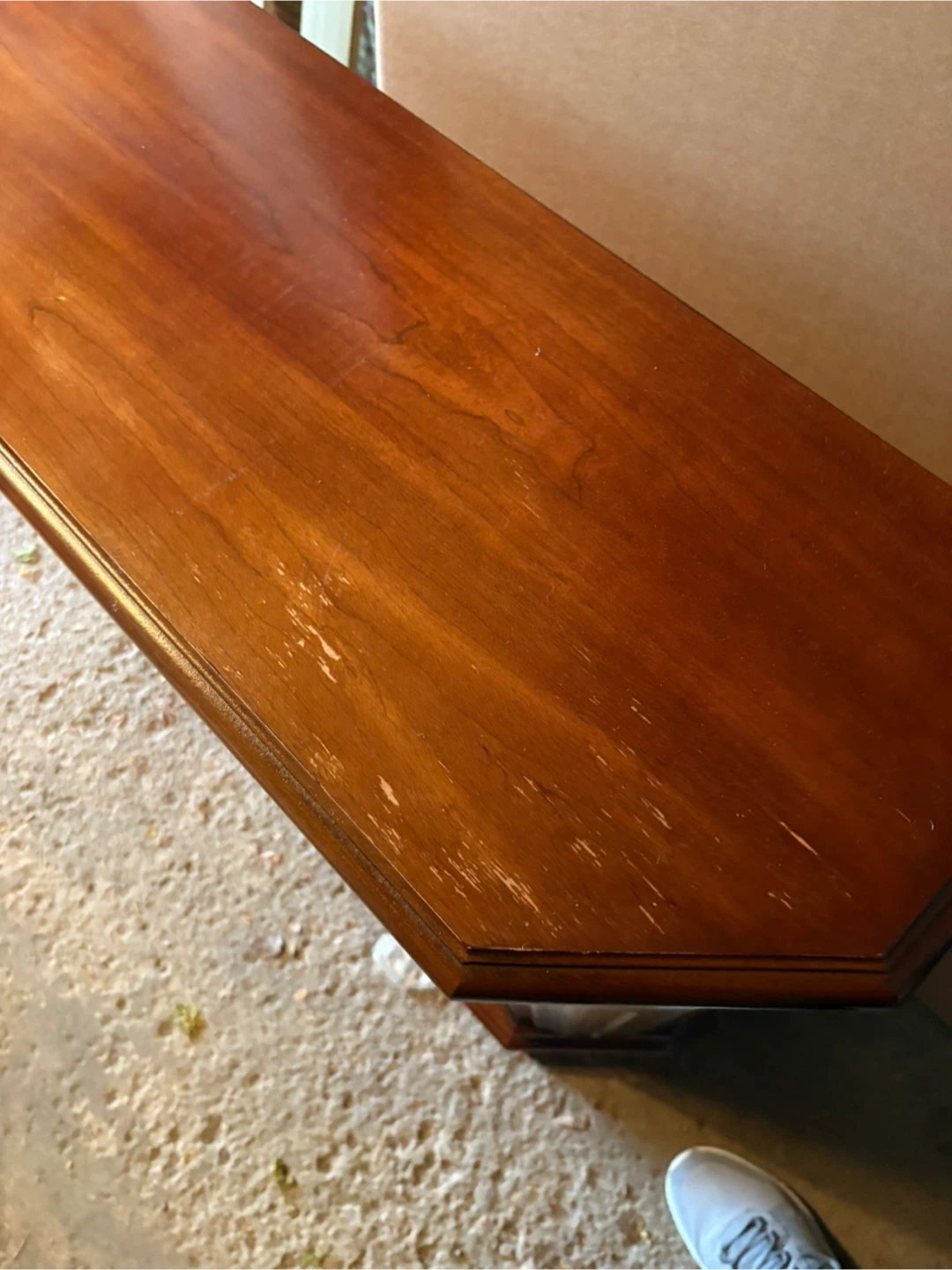 Vintage Wood Cabinet & Mirror - photo 2