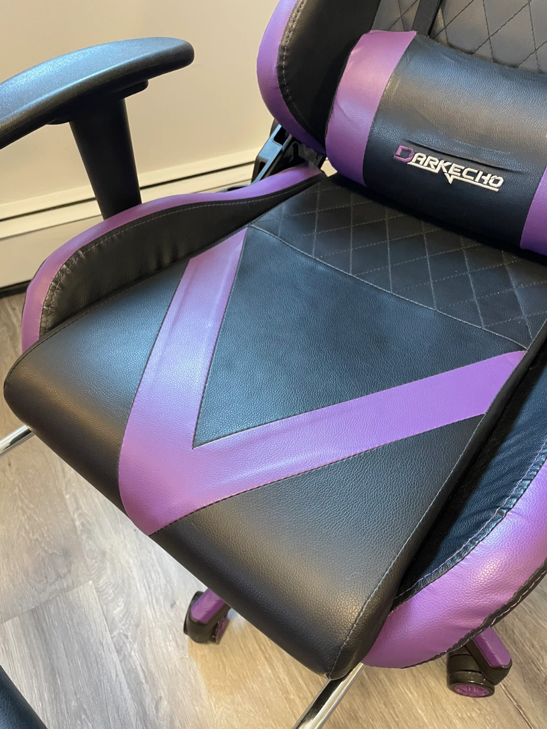 DARK ECHO Gaming Chair - Purple & Black - photo 4