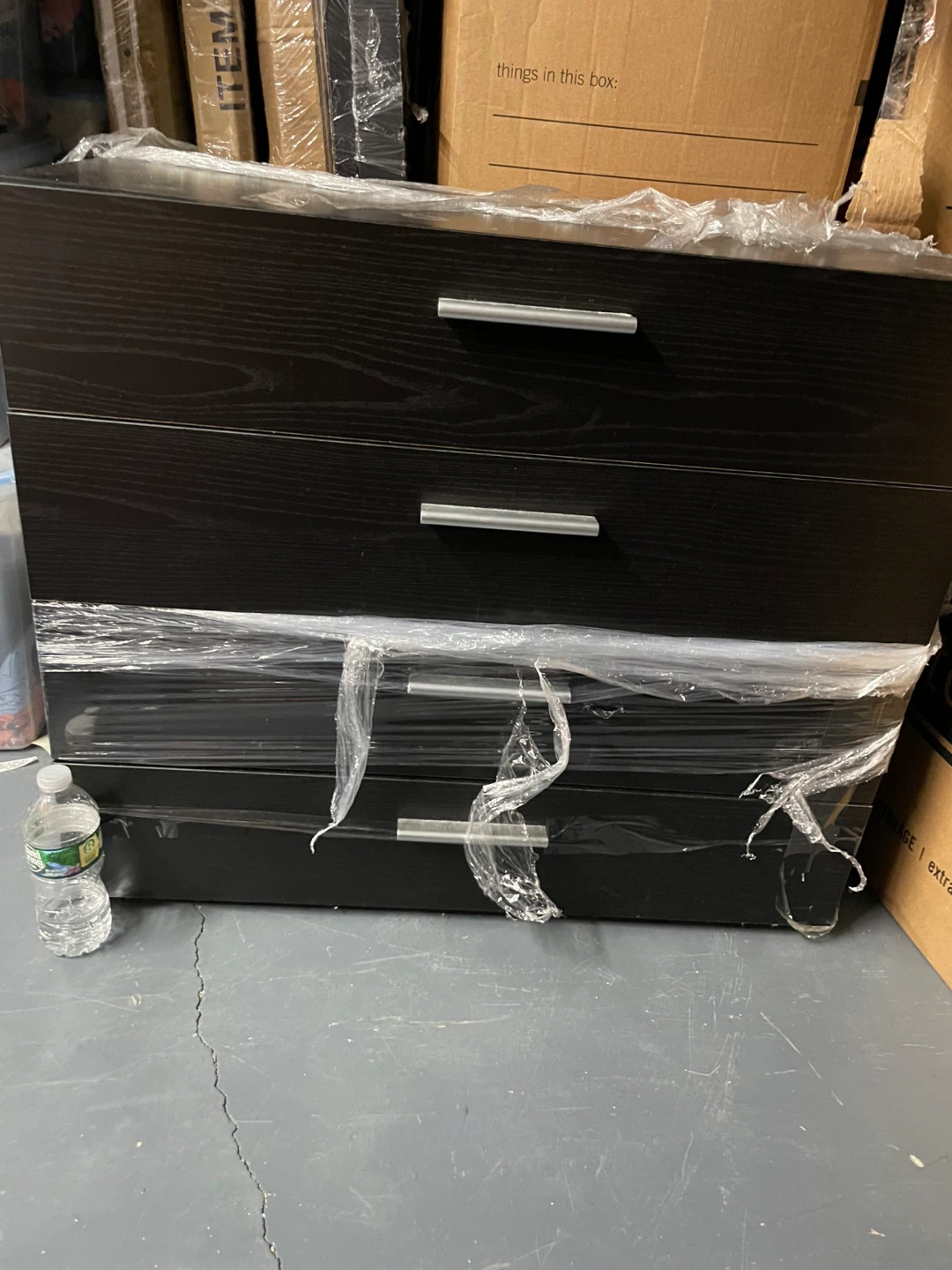 Black 4-Drawer Dresser - photo 4