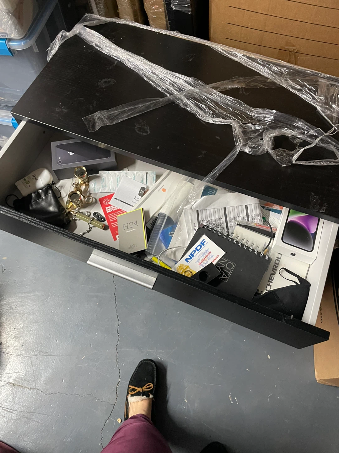Black 4-Drawer Dresser - photo 2
