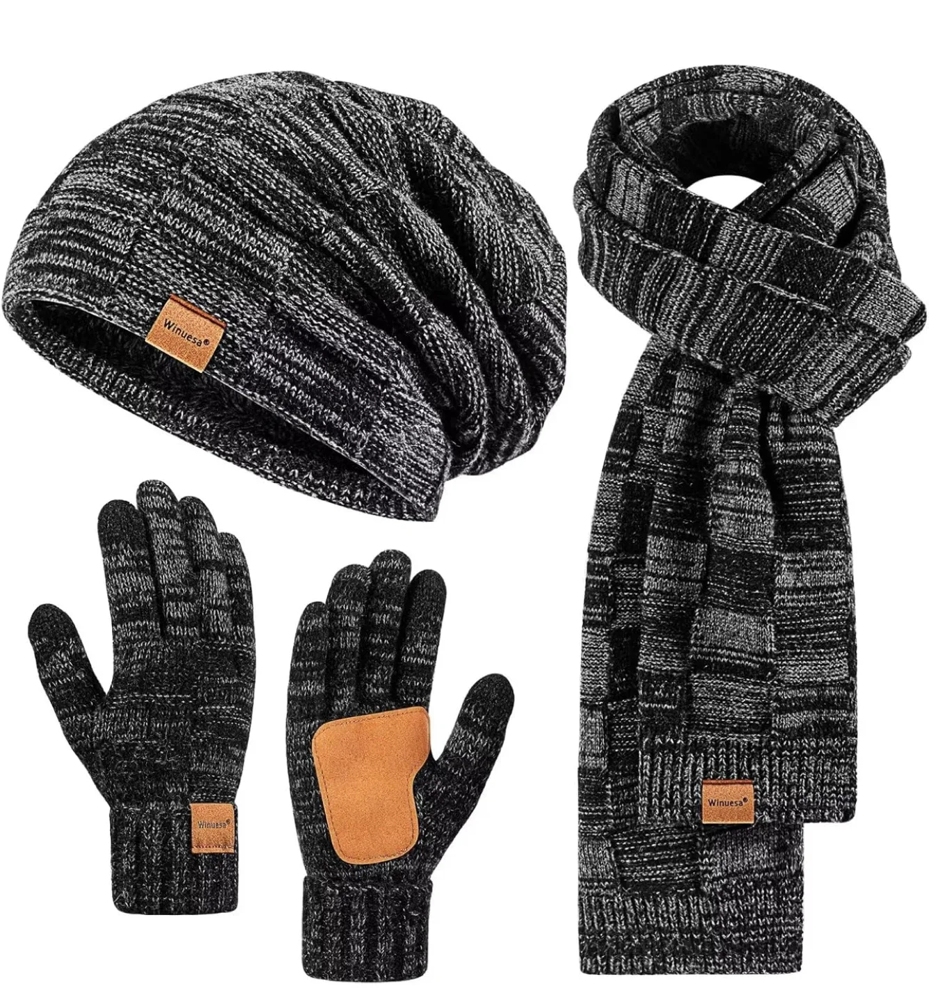 Winter Gloves, Beanie, and Scarf Set thumbnail