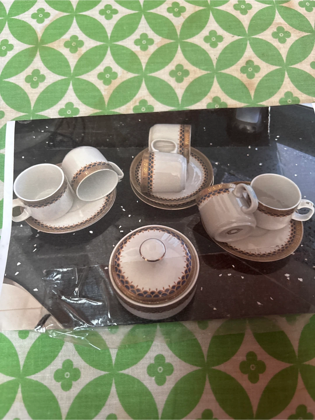 Vintage Tea Set with Sugar Bowl