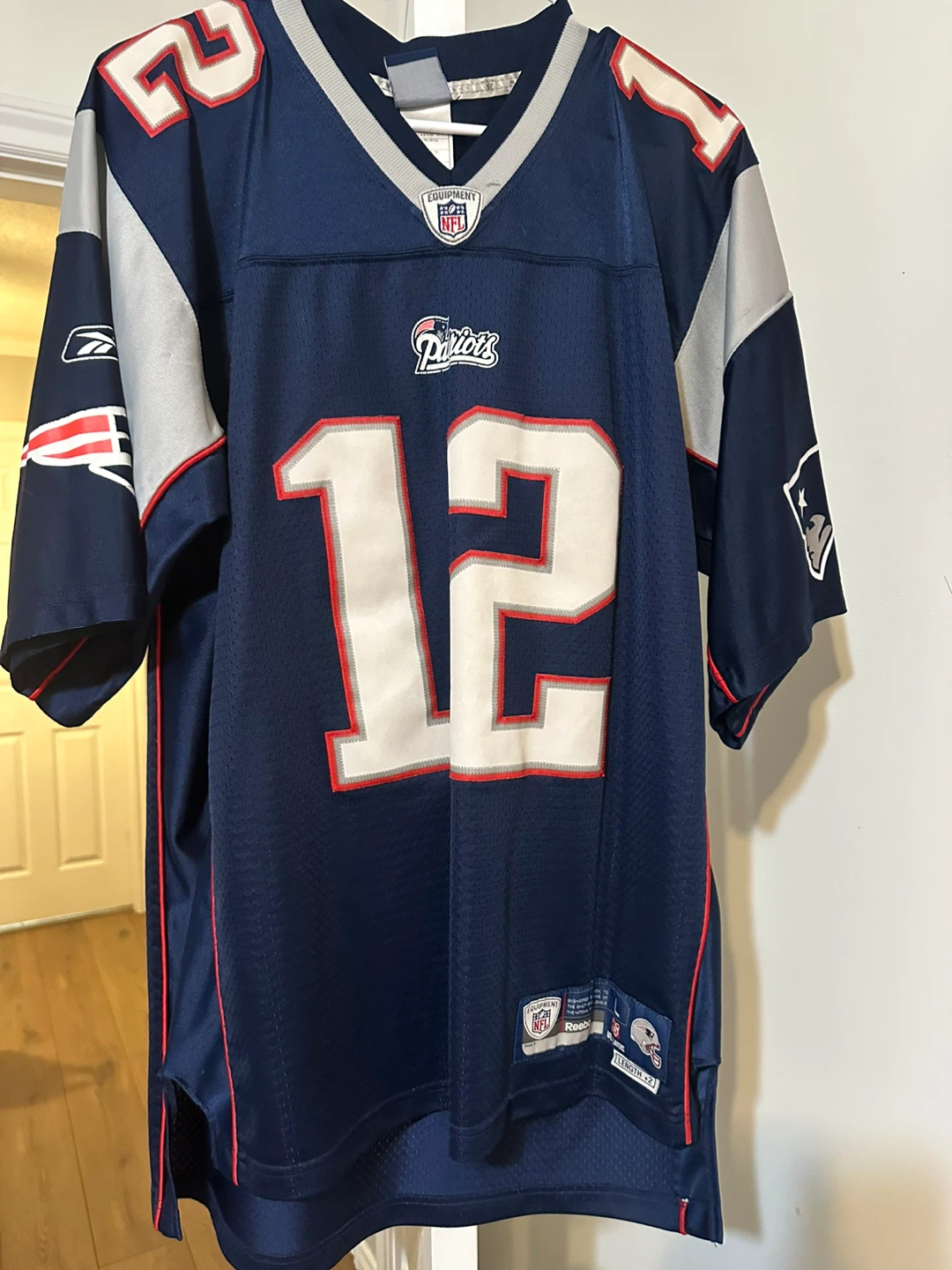 Reebok NFL Patriots Brady #12 Jersey