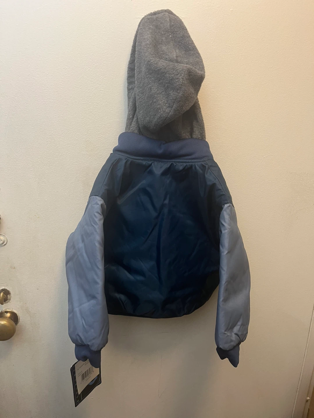 Pistachio Baby Varsity Jacket with Hood - photo 2