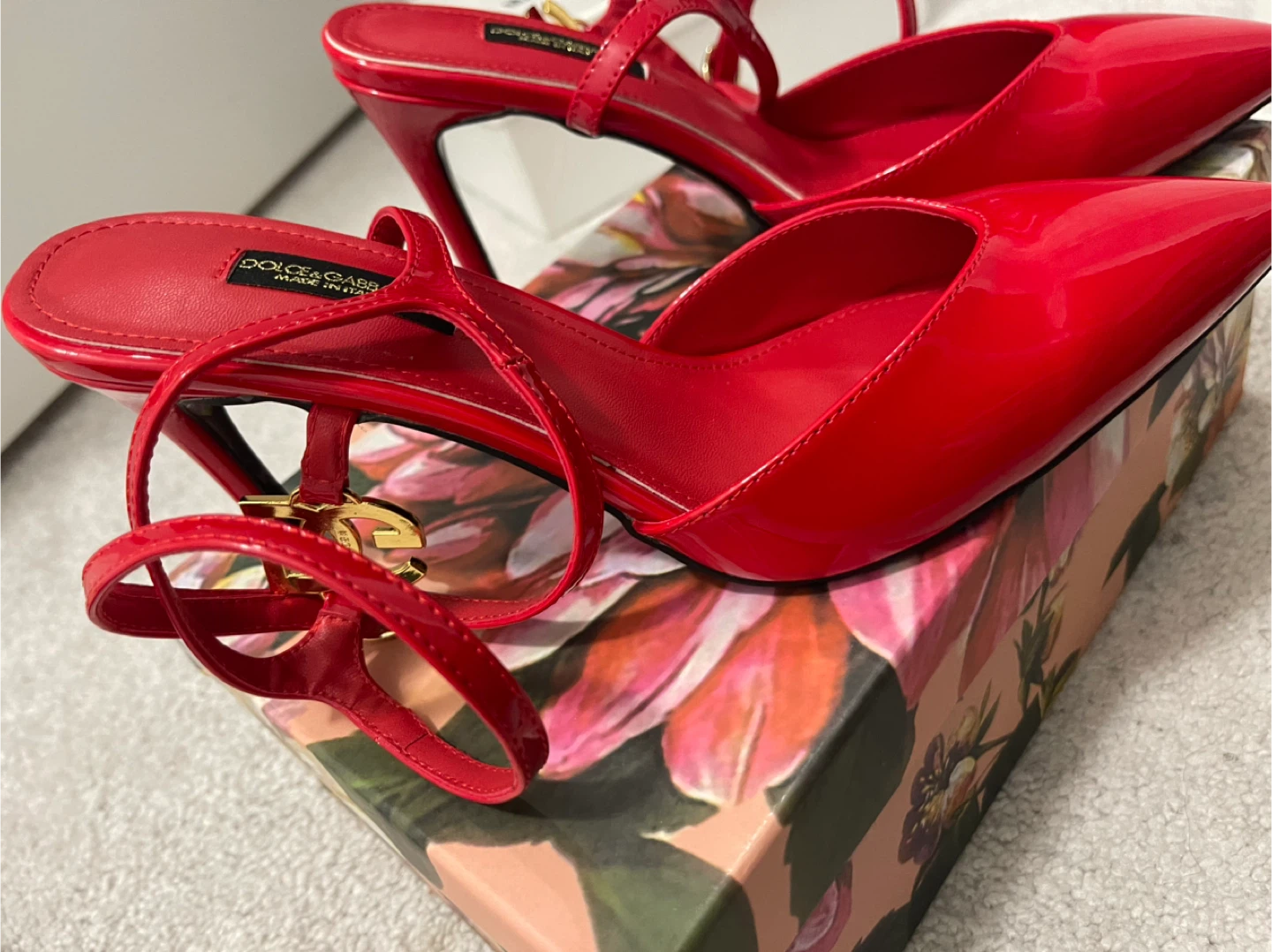 Dolce & Gabbana Red Patent Leather Heels - photo 2