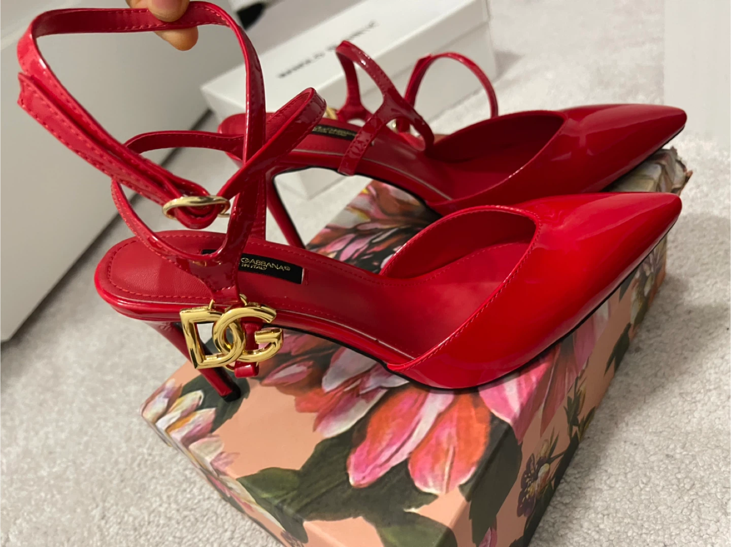 Dolce & Gabbana Red Patent Leather Heels