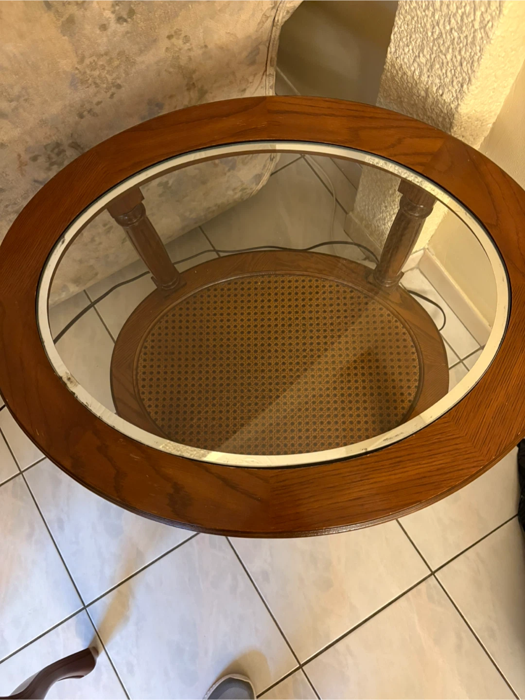 Glass Top Accent Table - photo 2