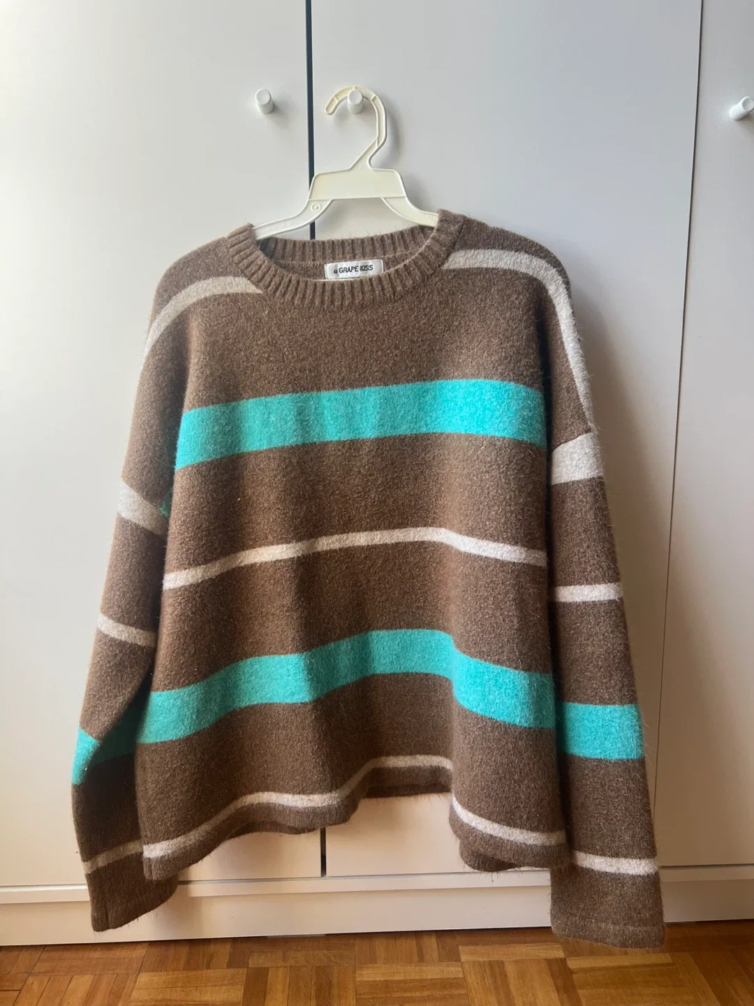 Grape Kiss Striped Knit Sweater thumbnail