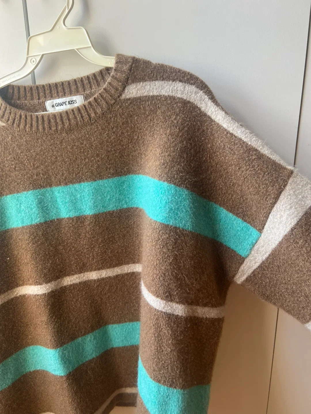 Grape Kiss Striped Knit Sweater image indicator(2)