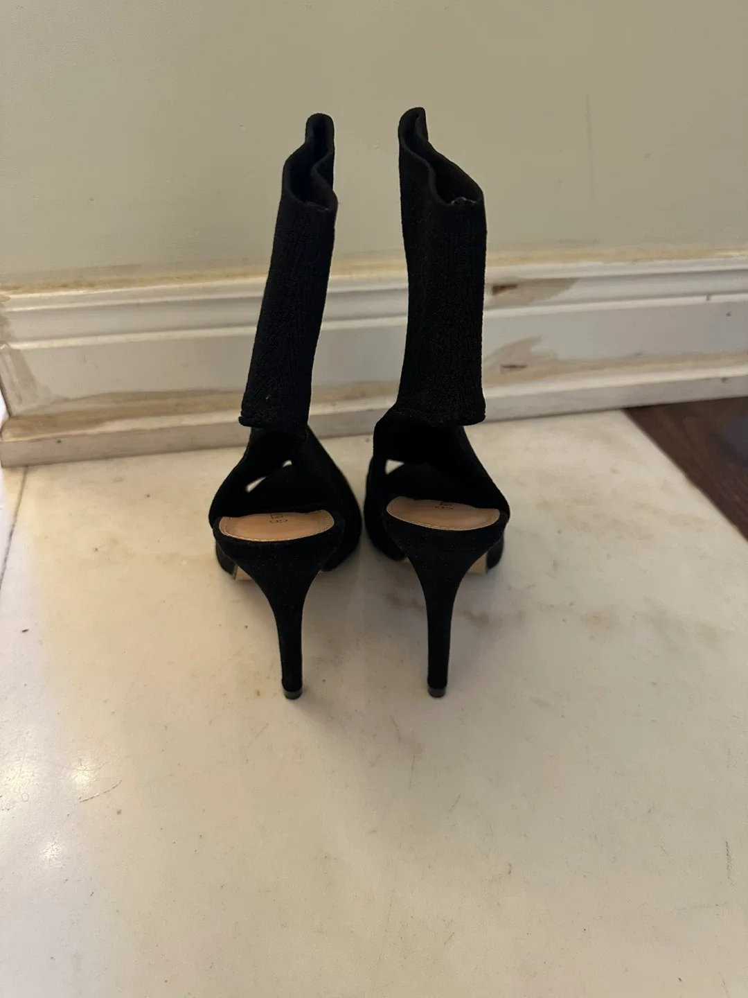 PrettyLittleThing Black Heels, Size 4 image indicator(3)