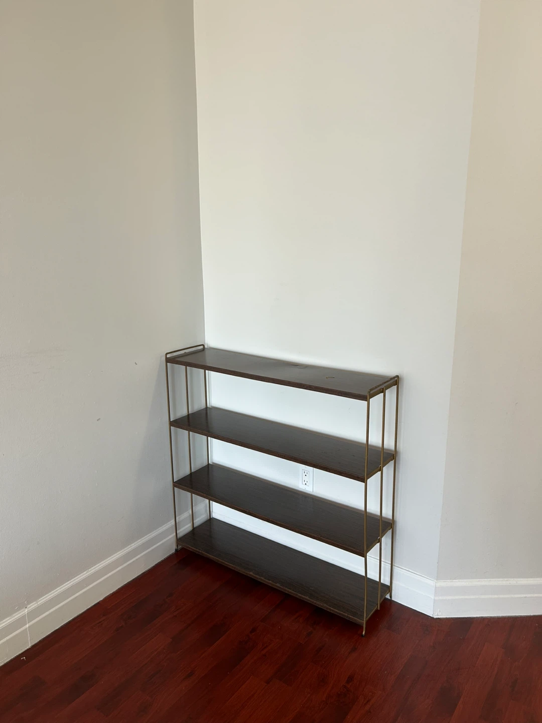 Brown & Gold Metal Shelf / book shelf - photo 3