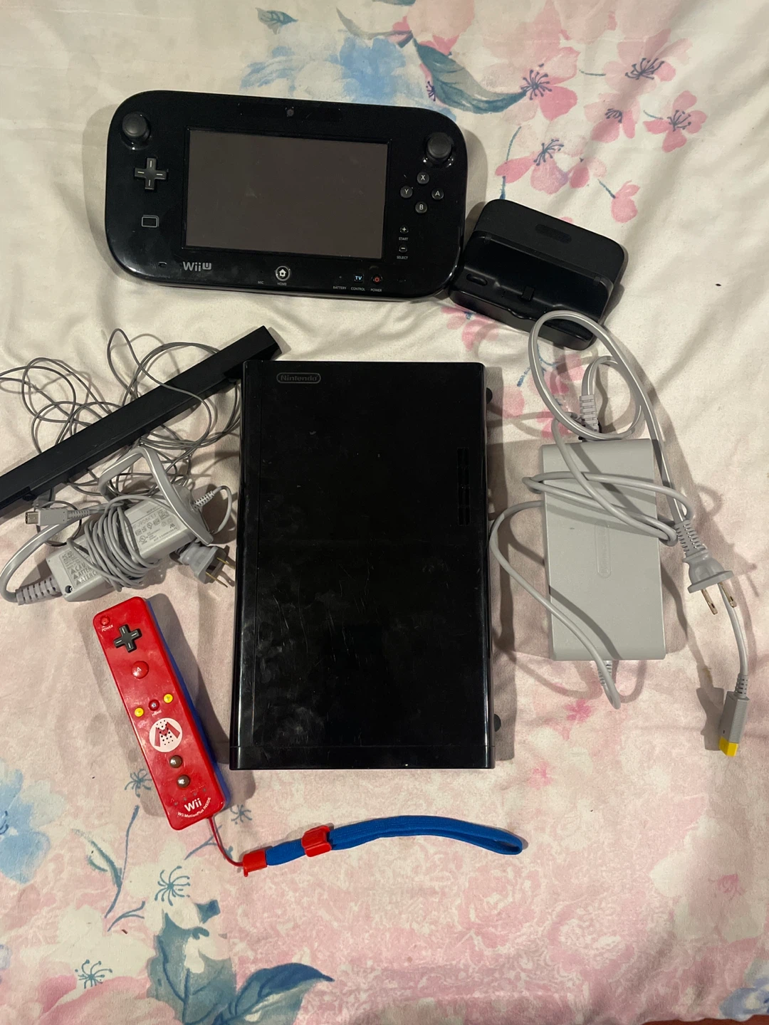 Nintendo Wii U Console with Mario Remote