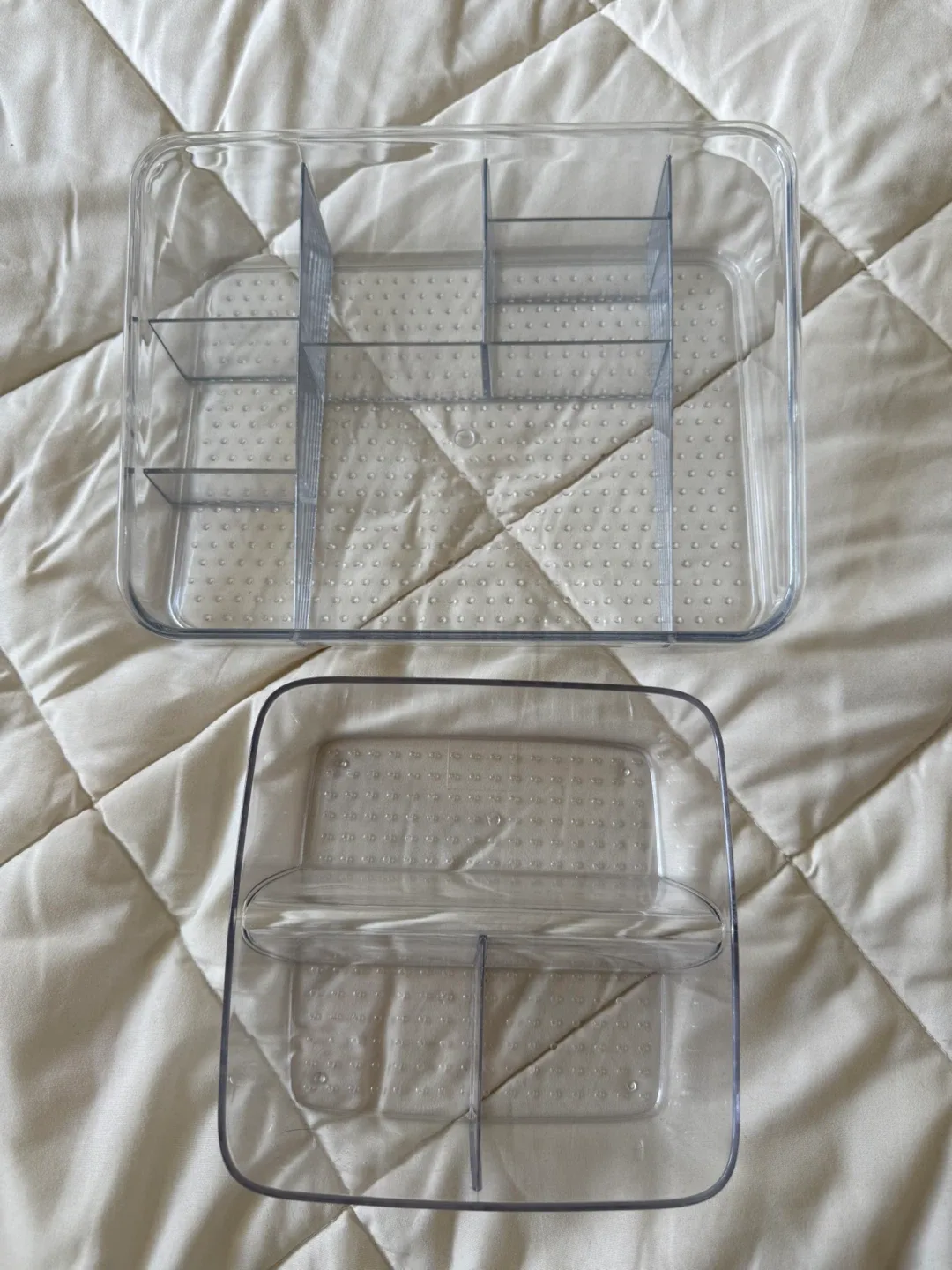 Clear Acrylic Makeup/Skincare Organizer Trays thumbnail
