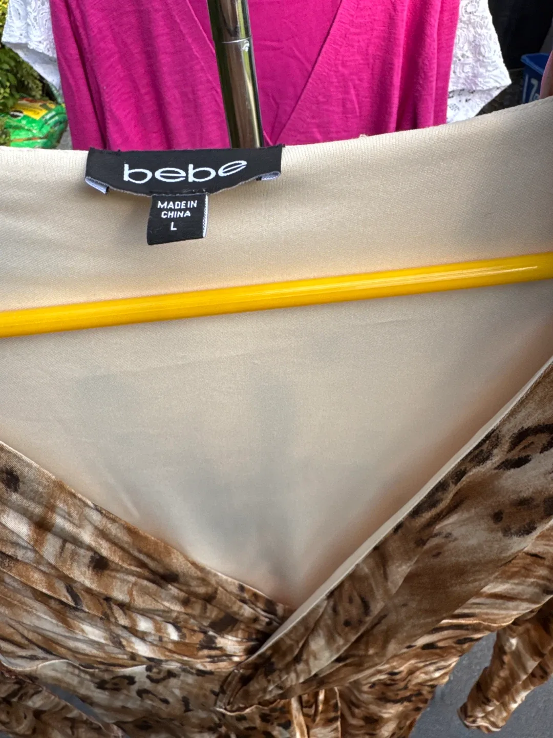 Bebe Animal Print Dress - Size L image indicator(2)