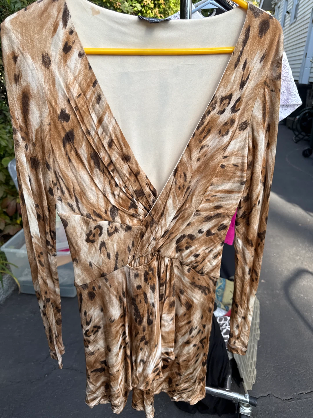 Bebe Animal Print Dress - Size L